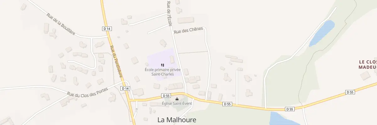 Plan du 6 Rue de l’Ecole à La Malhoure