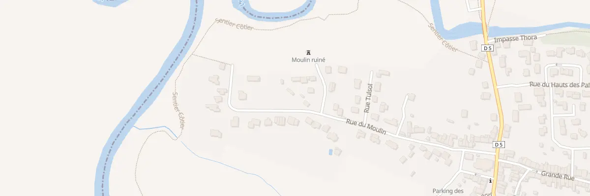 Plan du 5004 Rue du Moulin à Billiers