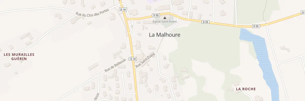 Plan du 5 Rue Saint-Event à La Malhoure
