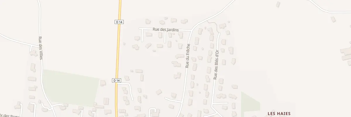 Plan du 5 Rue du Frêche à Penguily
