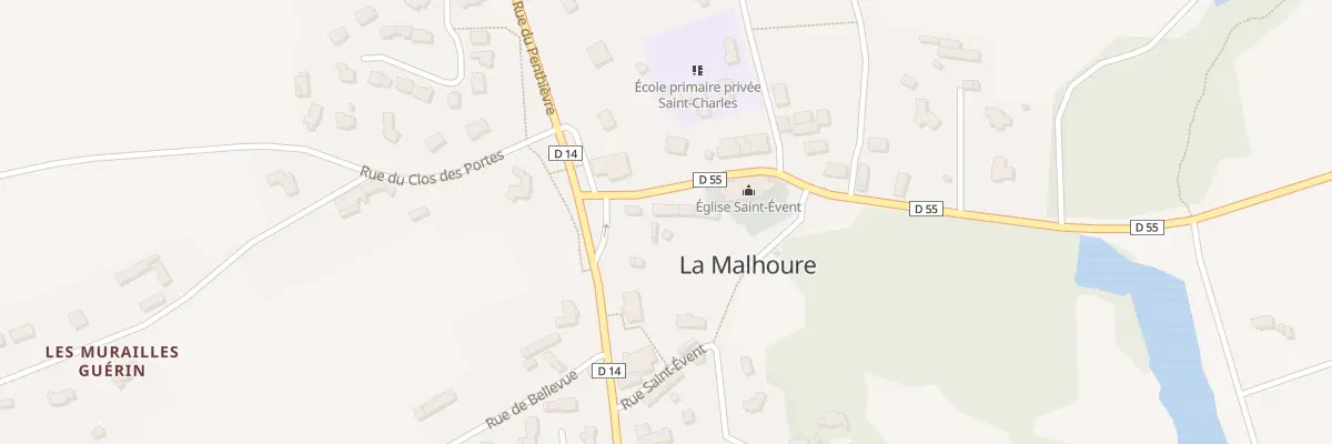 Plan du 4 Rue de l’Eglise à La Malhoure