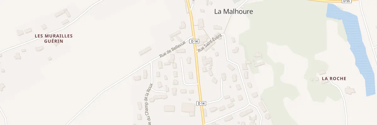 Plan du 4 All du Champ Piron à La Malhoure