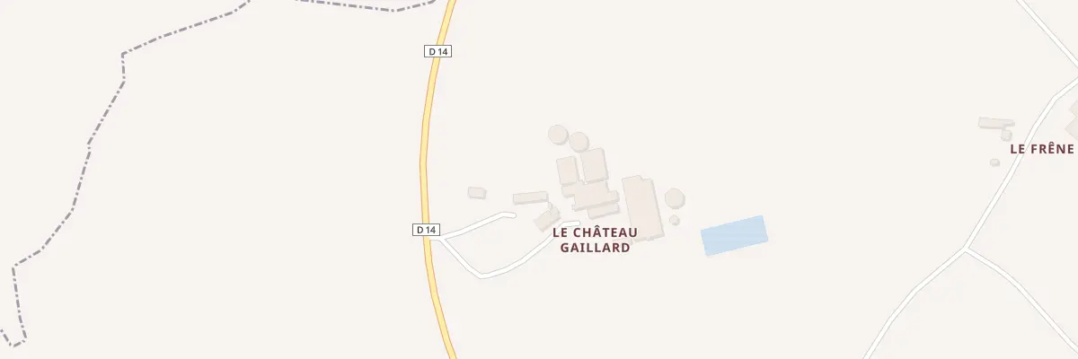 Plan du 4 Le Château Gaillard à La Malhoure