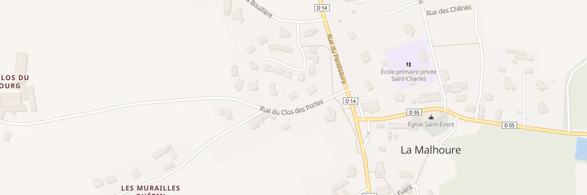 Plan du 4 Rue du Clos des Portes à La Malhoure
