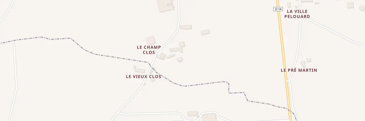 Plan du 9 Le Champ Clos à La Malhoure