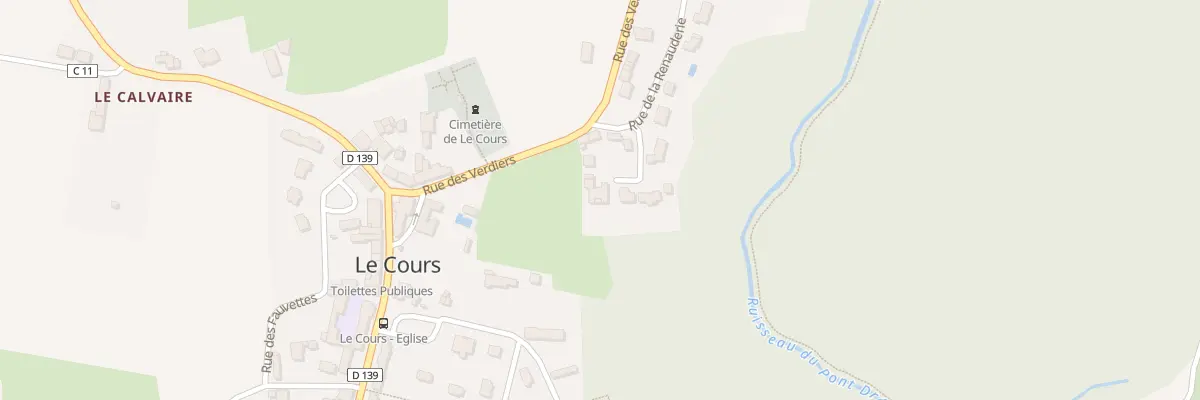 Plan du 8 All des Piverts au Cours