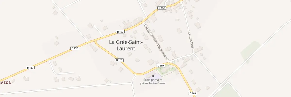 Plan du 6 Rue des Anciens Combattants à La Grée-Saint-Laurent