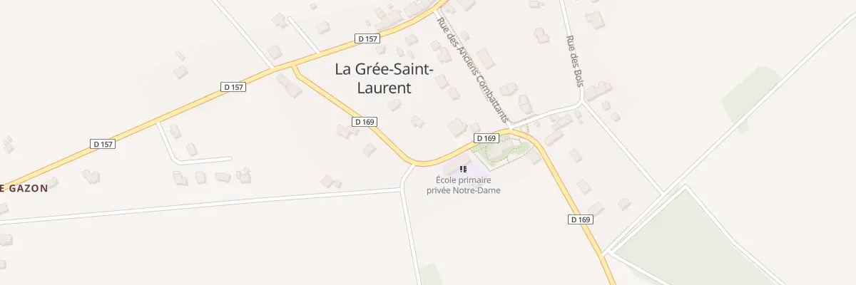 Plan du 9 Rue de l’Eglise à La Grée-Saint-Laurent