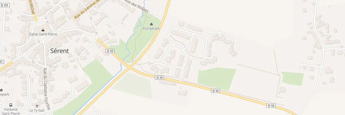 Plan du 50 Rue Gandhi à Sérent