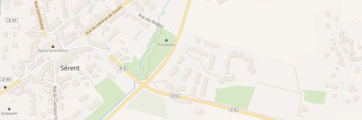 Plan du 36 Rue Gandhi à Sérent