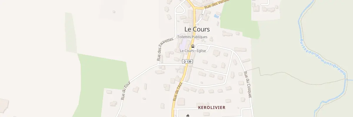 Plan du 2 Rue du Four au Cours