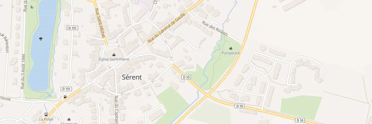 Plan du 14 Rue Joseph Gloux à Sérent
