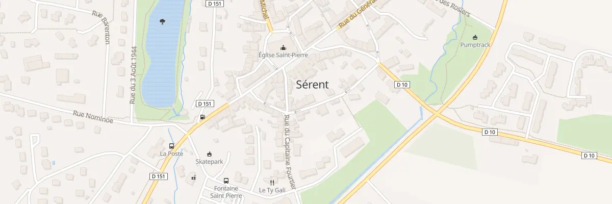 Plan du 9 Rue des Prés du Sang à Sérent
