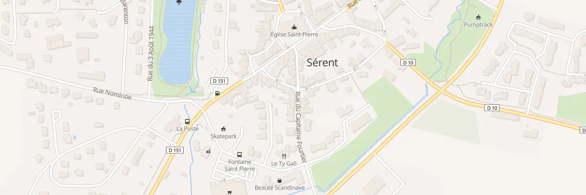 Plan du 13 Rue du Capitaine Fourtier à Sérent