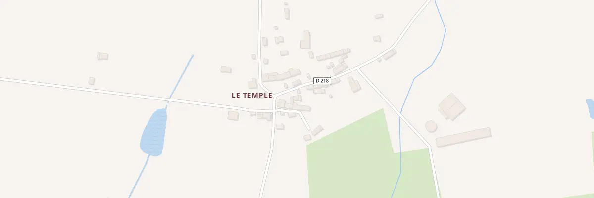 Plan du 5400 Le Temple à Lizio