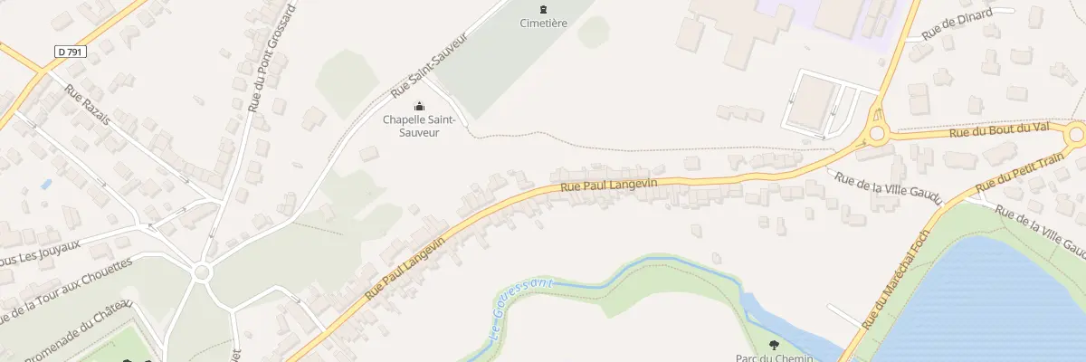 Plan du 93 Rue Paul Langevin à Lamballe-Armor