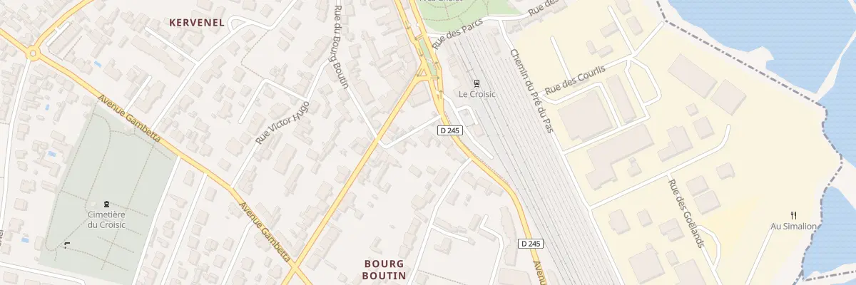Plan du 34 Rue du Bourg Boutin (Vc14-45) au Croisic