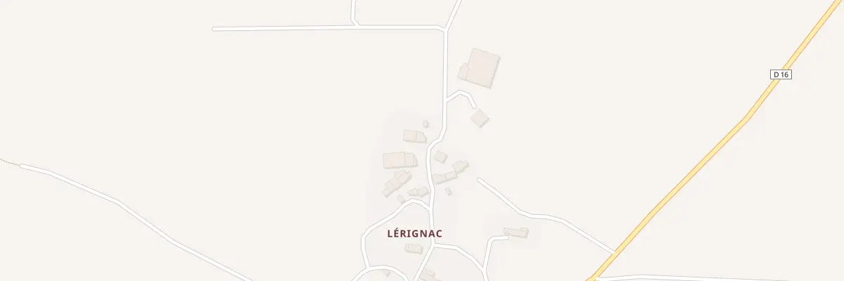 Plan du 55 Lérignac à Laurenan