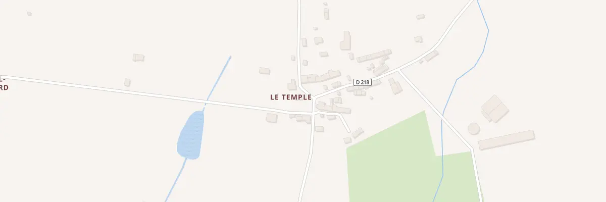 Plan du 125 Le Temple à Lizio
