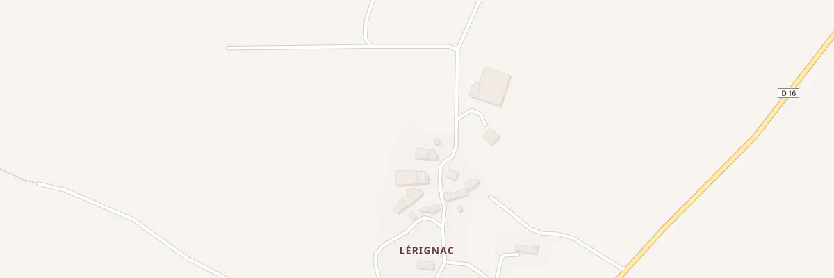 Plan du 53 Lérignac à Laurenan