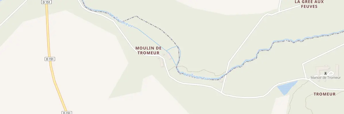 Plan du 2 Moulin de Tromeur à Sérent