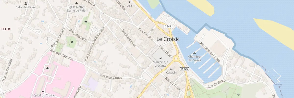 Plan du 13 Pl Dinan au Croisic