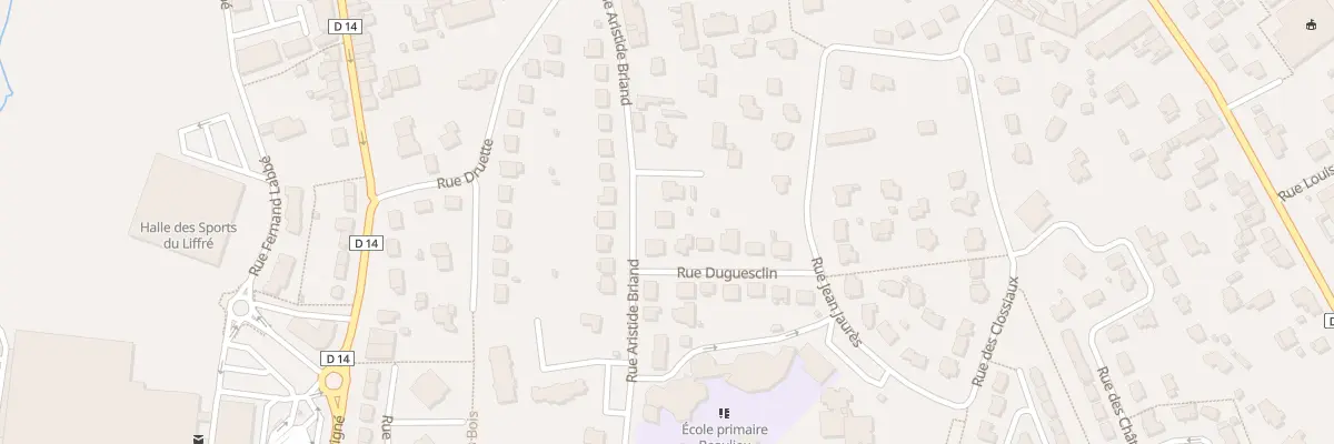 Plan du 23 Rue Aristide Briand à Lamballe-Armor