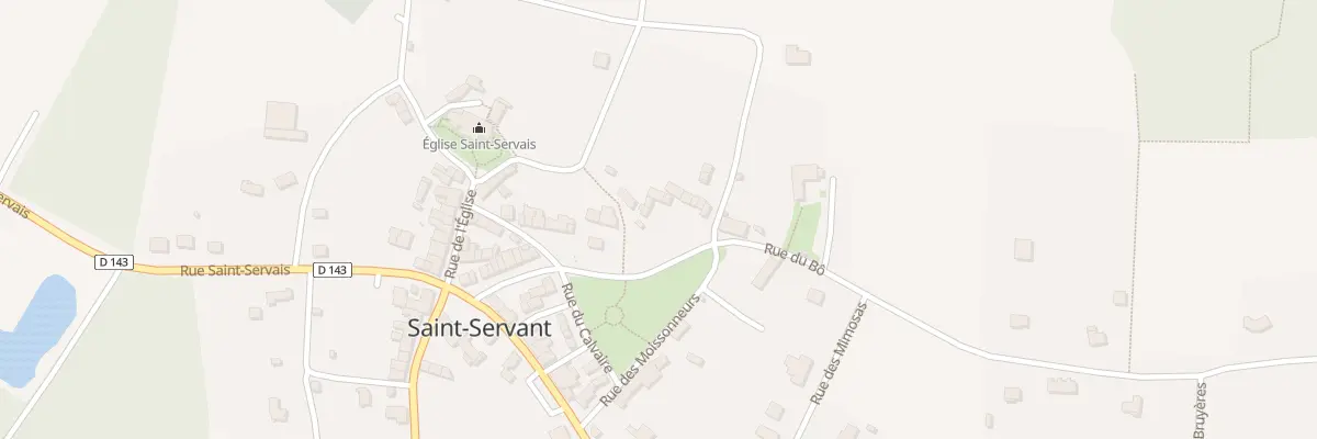 Plan du 3 Rue du Bô à Saint-Servant