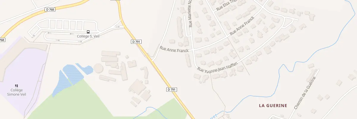 Plan du 6 Rue Yvonne Jean Haffen Staaron à Lamballe-Armor
