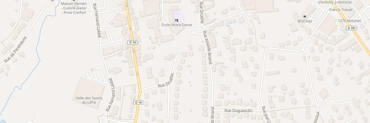 Plan du 15 Rue Druette Maroue à Lamballe-Armor