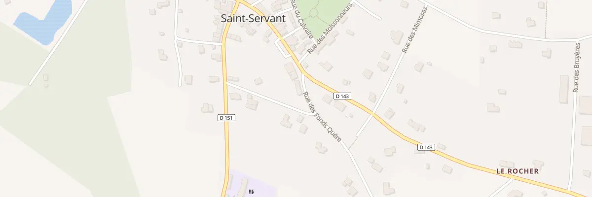 Plan du 2 Rue des Fonds Quéré à Saint-Servant