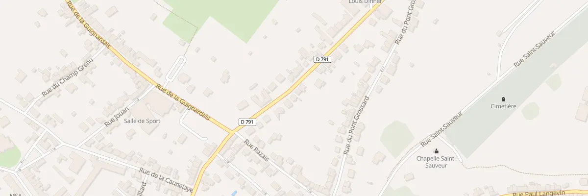 Plan du 50 Rue Général de Gaulle à Lamballe-Armor