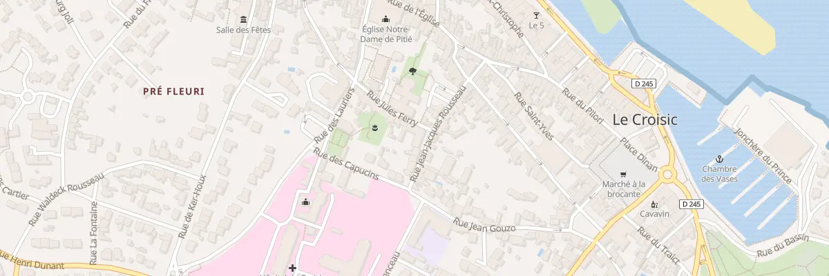 Plan du 10 Rue Jean-Jacques Rousseau au Croisic