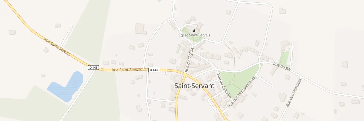 Plan du 5 Rue de l’Église à Saint-Servant