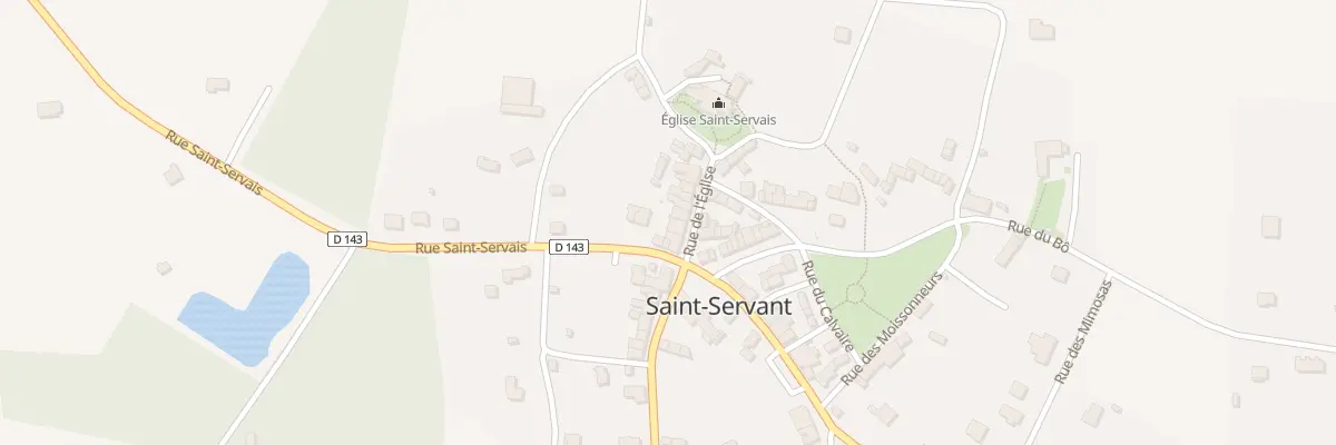 Plan du 3 Rue de l’Église à Saint-Servant