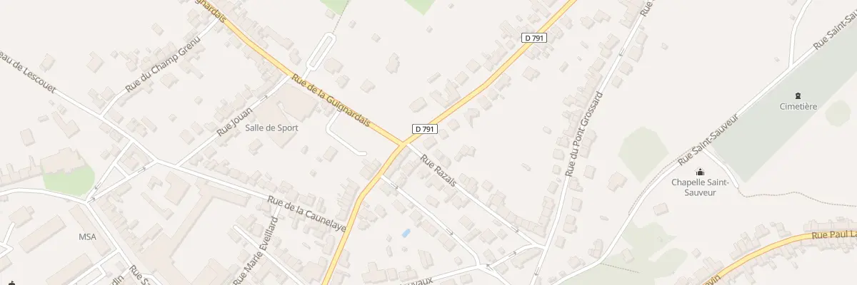 Plan du 38 Rue Général de Gaulle à Lamballe-Armor