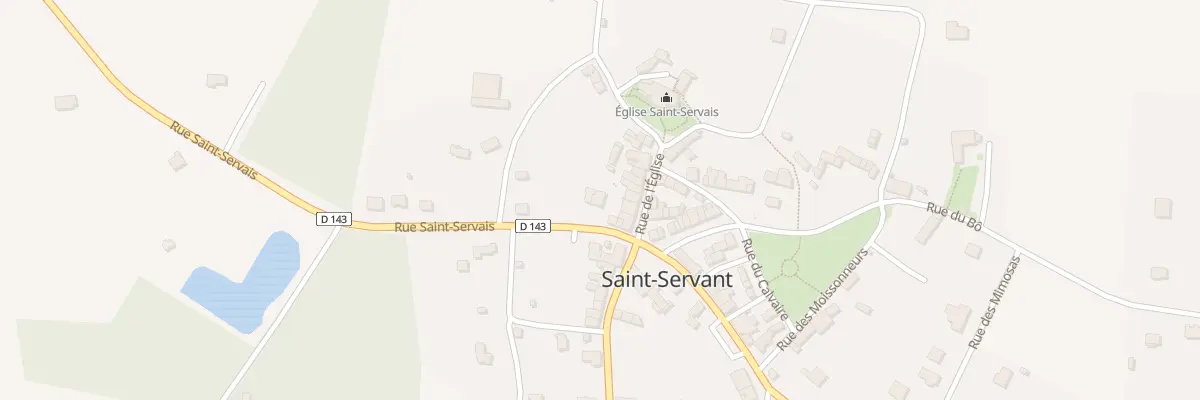 Plan du 4 Rue Saint-Servais à Saint-Servant