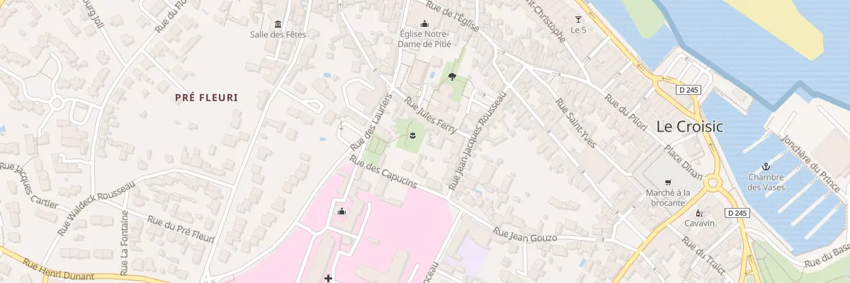 Plan du 8 Rue Jules Ferry (Vc48) au Croisic