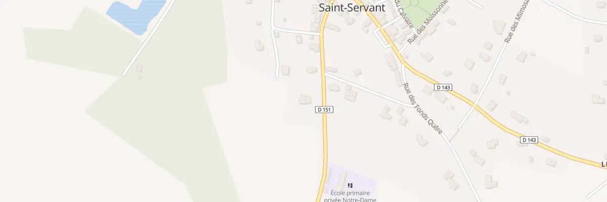 Plan du 5436 Le Bourg à Saint-Servant