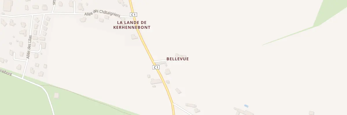 Plan du 6 Bellevue à Berric