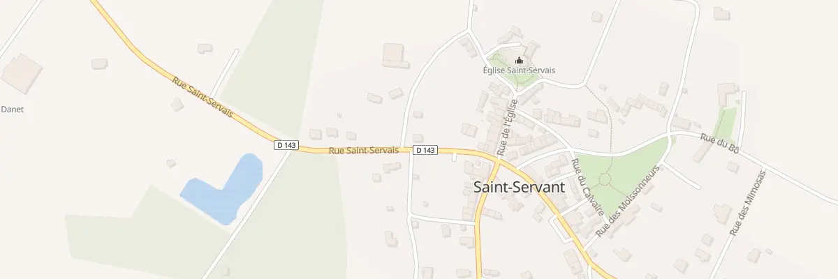 Plan du 10 Rue Saint-Servais à Saint-Servant