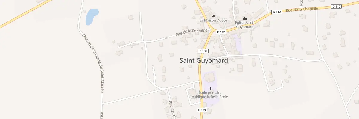 Plan du 5483 Pres de la Fontaine à Saint-Guyomard