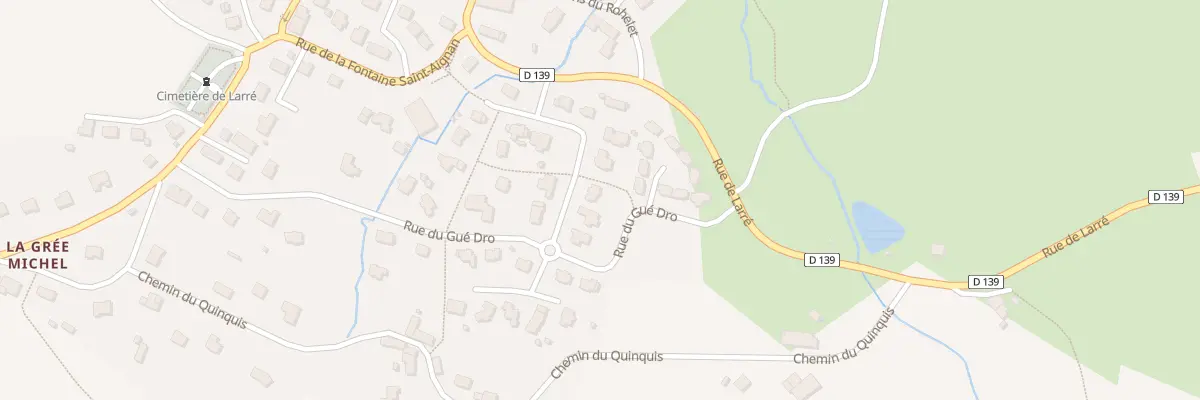 Plan du 11 Rue du Pré de la Motte à Larré