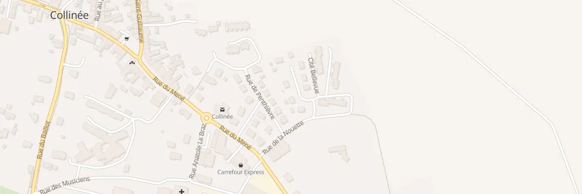 Plan du 1 Rue des Ajoncs Collinee au Mené
