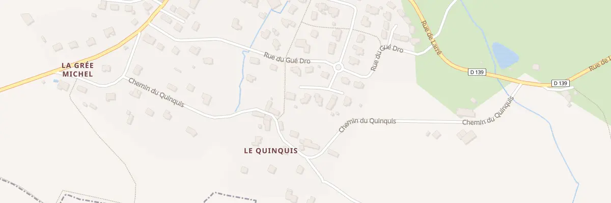 Plan du 4 Imp du Gue Dro à Larré