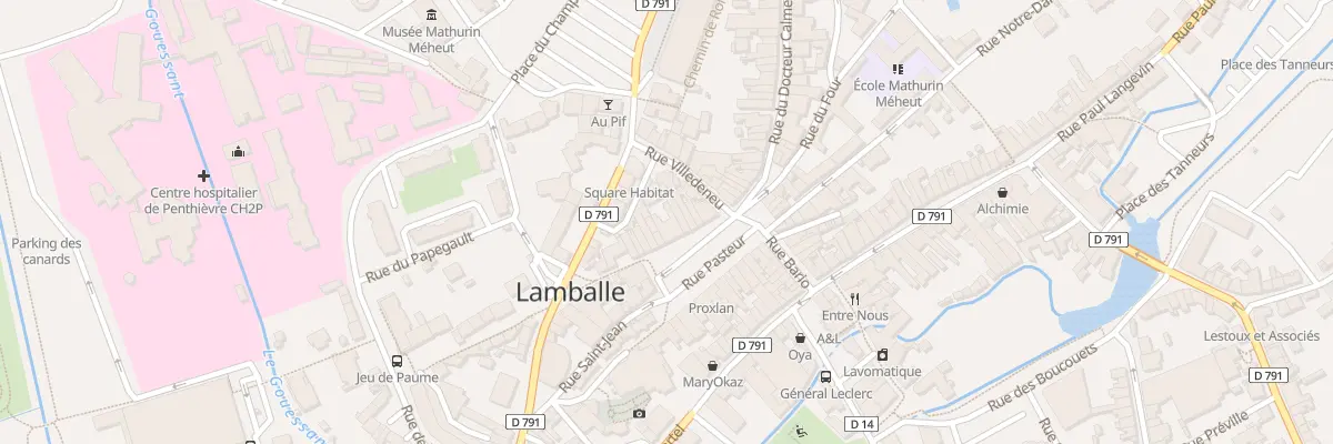 Plan du 14 Rue de Lourmel à Lamballe-Armor