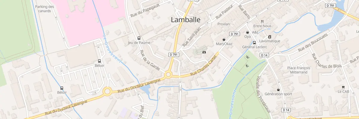 Plan du 1B Rue du Petit Boulevard à Lamballe-Armor