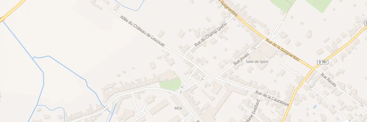 Plan du 31 Rue de la Caunelaye à Lamballe-Armor