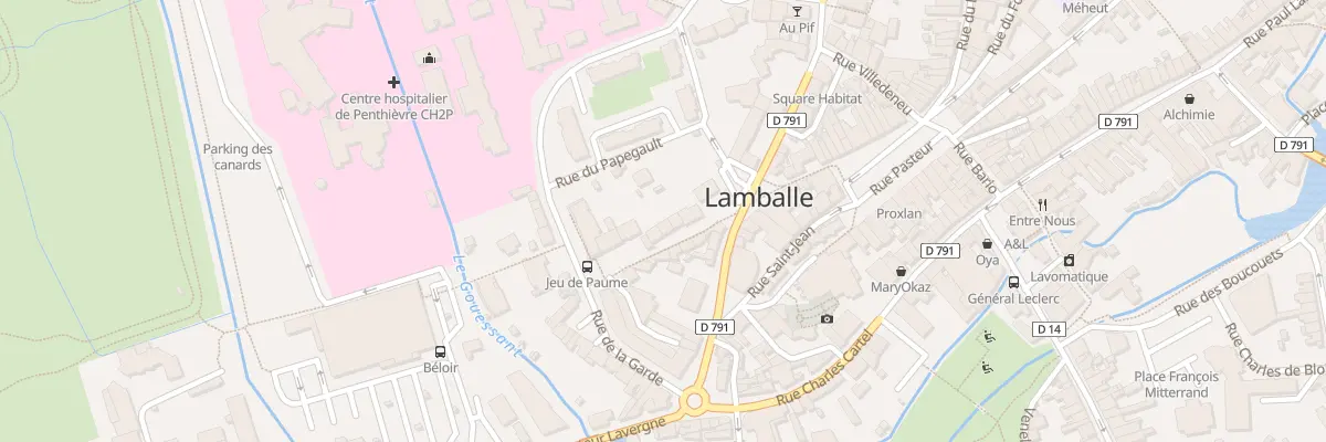 Plan du 8 Rue Père Ange Le Proust à Lamballe-Armor