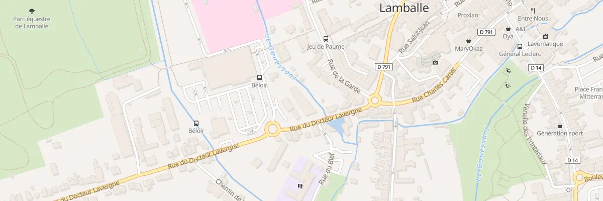 Plan du 12 Rue Docteur Lavergne à Lamballe-Armor